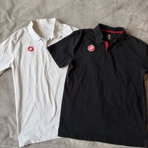 castelli Other - Castelli Race Day Casual Polo Shirt White Black MTB/Cycling/Bicycle Sz XL